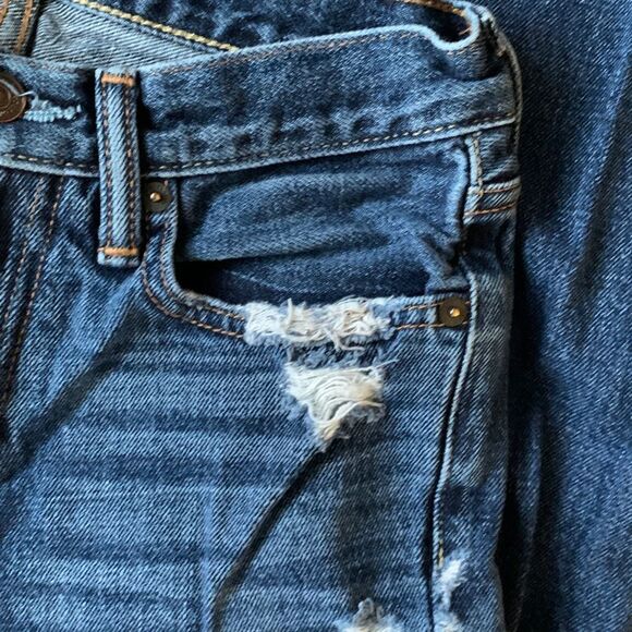 Abercrombie Kids Classic straight Destroyed Distressed Jeans 16 Slim - Picture 11 of 13